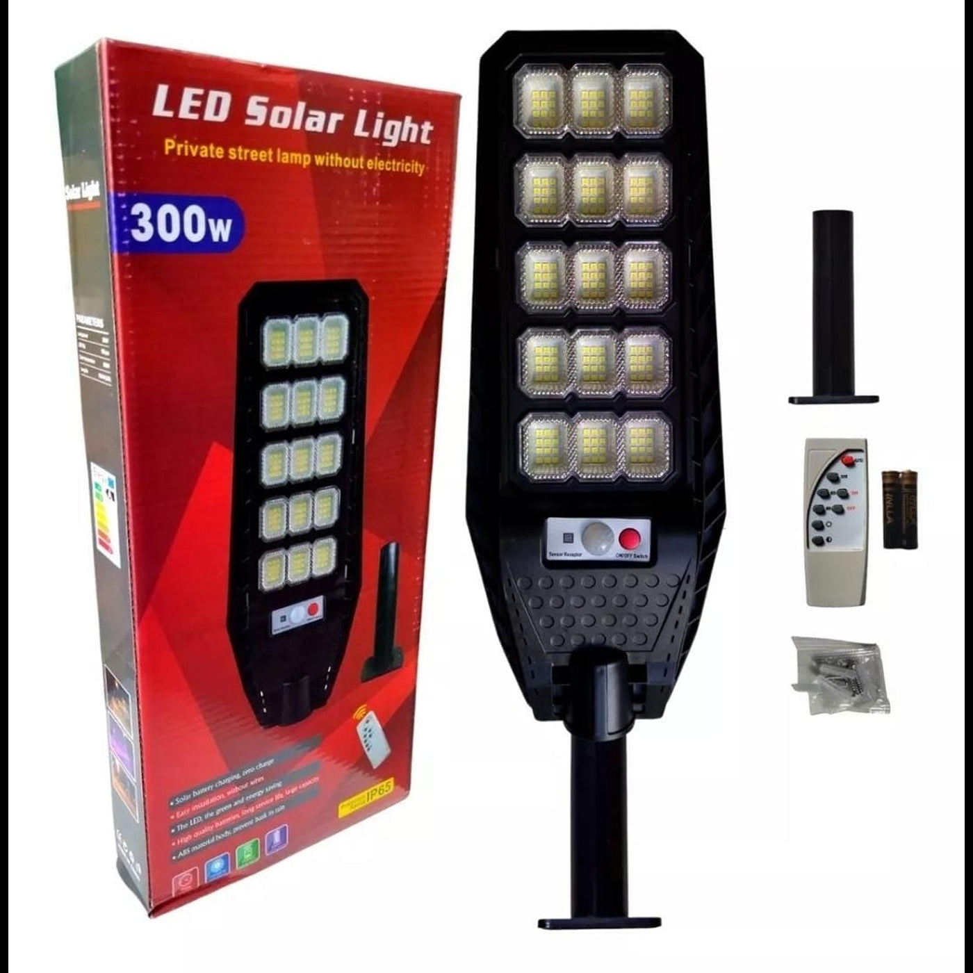 Foco solar 180led 300w codigo 1530