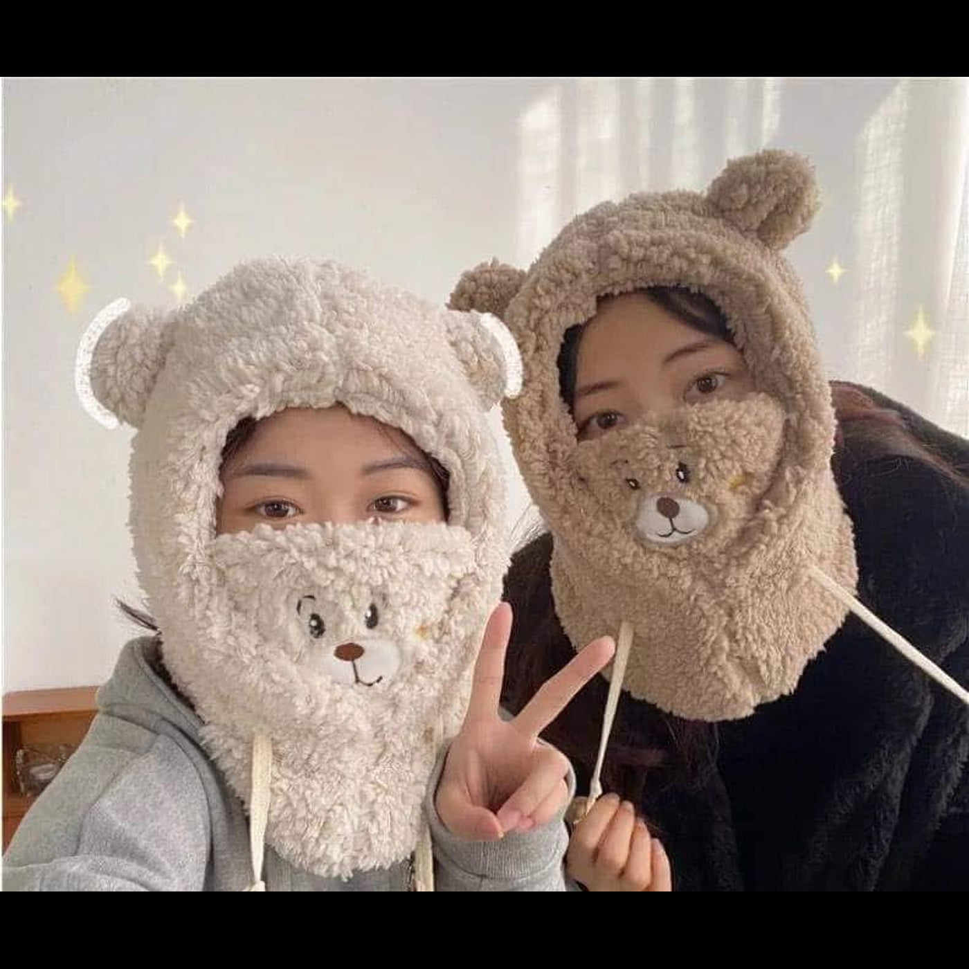 Gorro oso con cuello