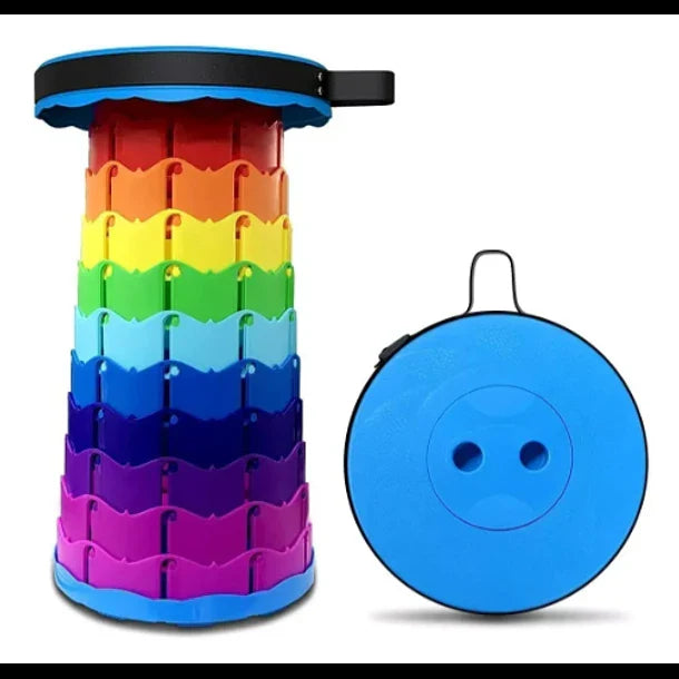 Taburete Plegable Portátil de Plástico Retráctil