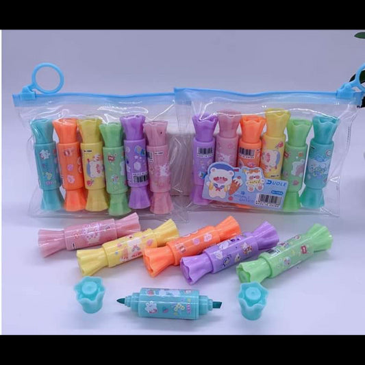 "(db283)	resaltador kawaii x 6 pcs (288)"