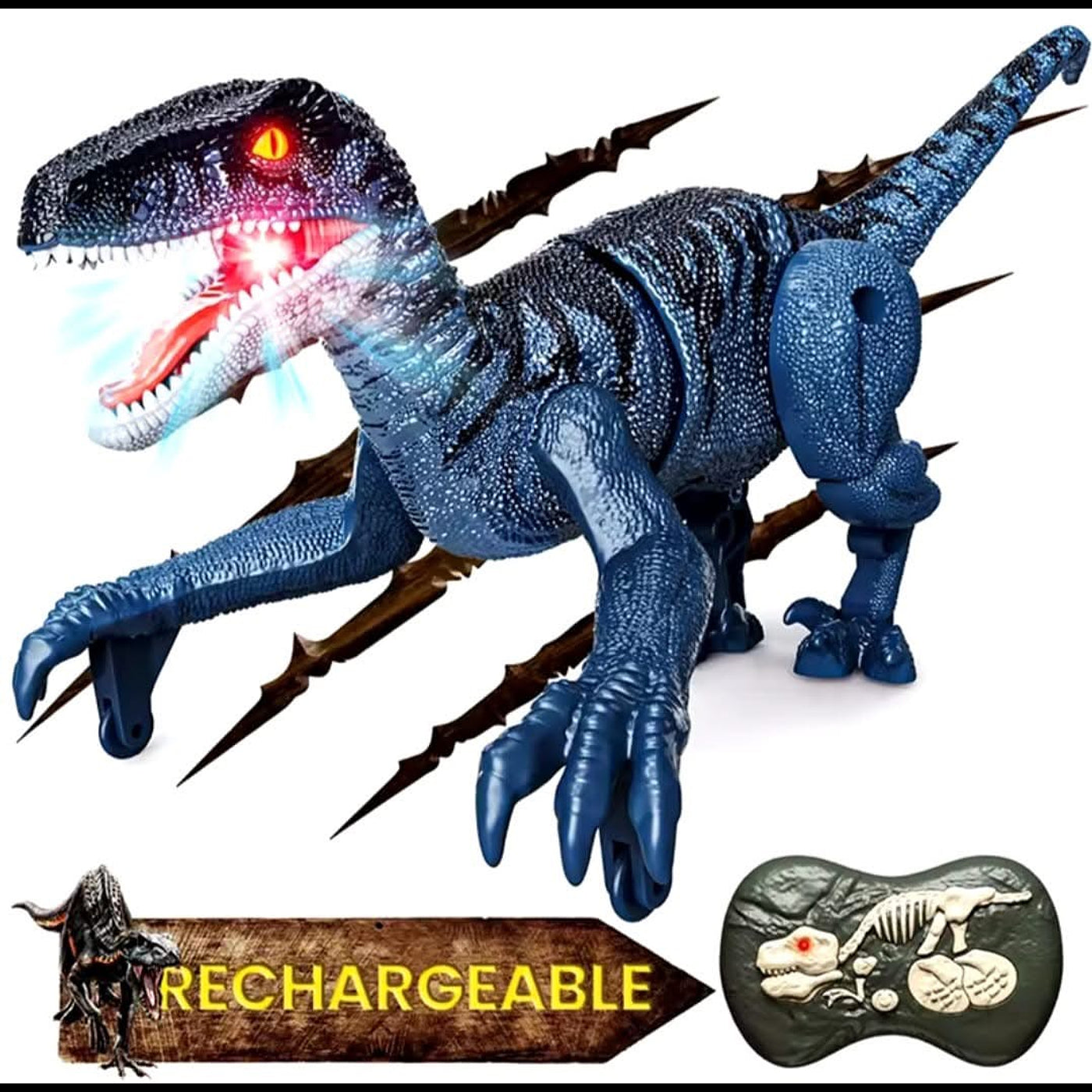 "(db364)	velociraptor azul a control remoto (48)"