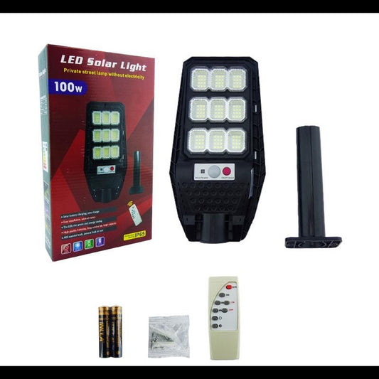 Foco solar 108 led de 100w código 1528