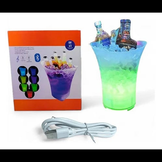 Hielera parlante led bluetooth grande