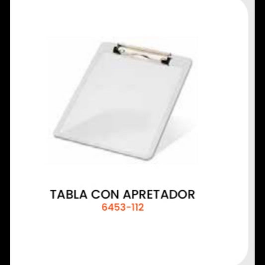 Tablero con apretador