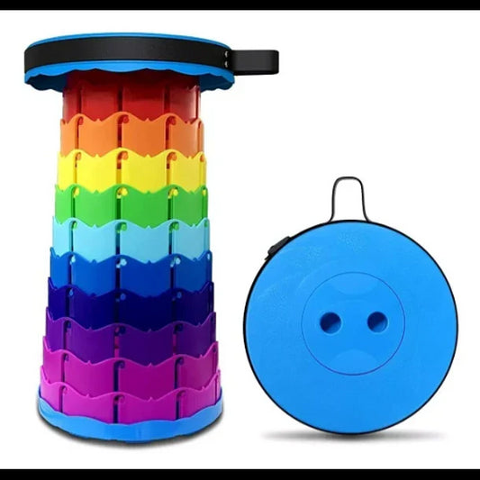 Taburete Plegable Portátil de Plástico Retráctil