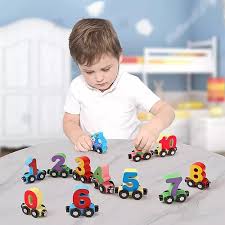Tren de madera magnético Montessori